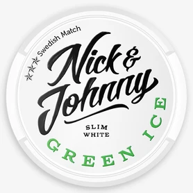 Nick and Johnny Green Ice Slim White