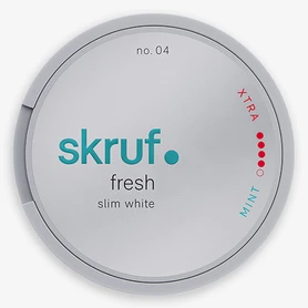 Skruf Slim Fresh Xtra Strong White