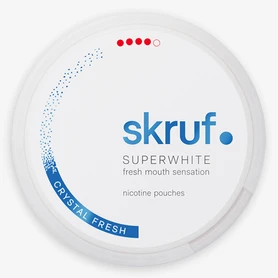 Skruf Superwhite Crystal Fresh Xtra Strong